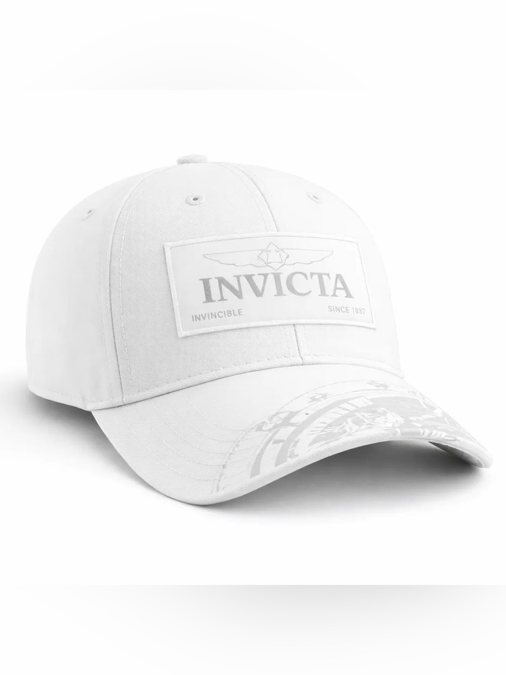 Invicta Men’s White Logo Patch Baseball Cap
